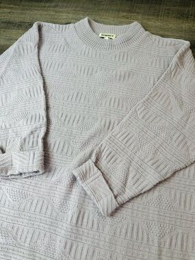 Light Lavender Crewneck Sweater by Spunky Cottagecore Grandma 2X